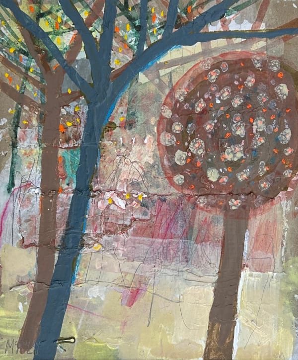 Robert McAulay A Dreamed of Garden V Acrylic & mixed media 25 x 20 cm