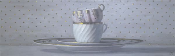 Painting of two teacups