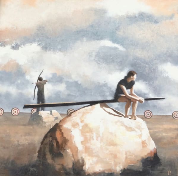 Oil painting on panel