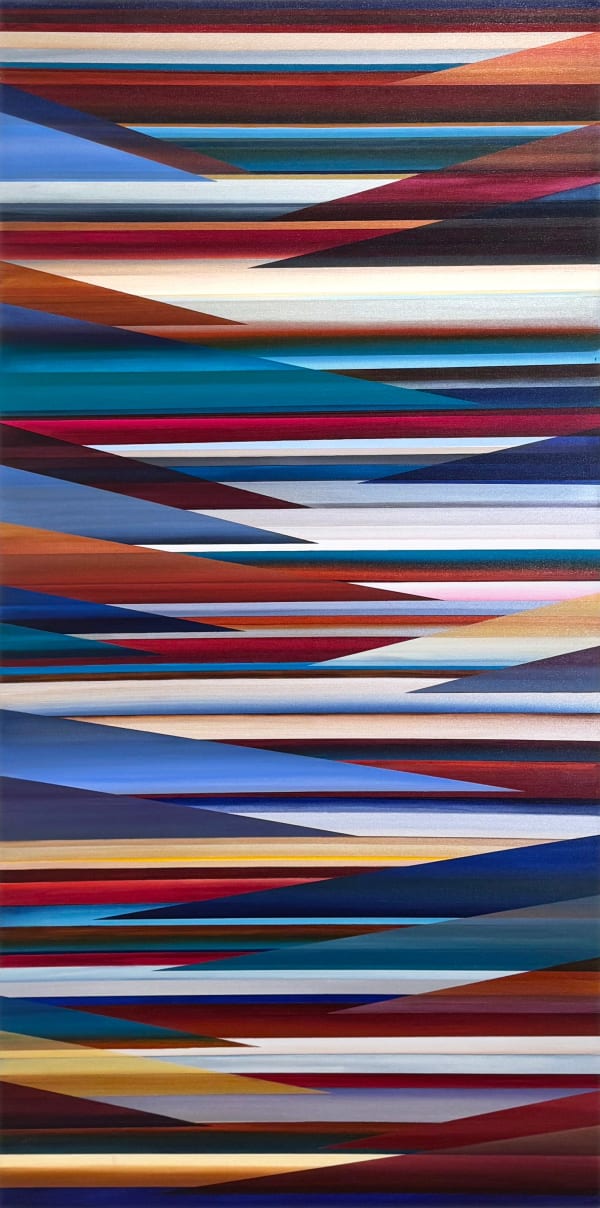 Abstract Painting of Columbia Gorge.