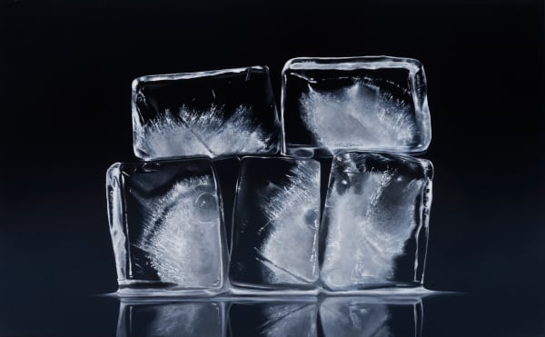 Painting of stacked ice