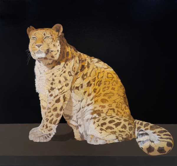 Painting of a leopard