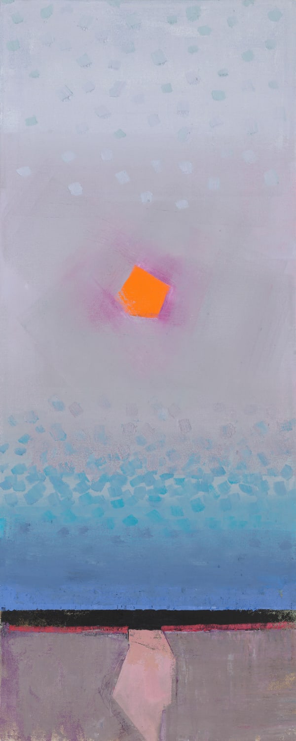 Abstracted painting of a sunset