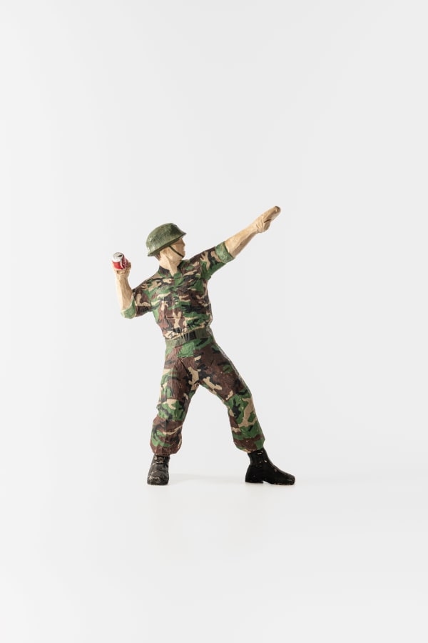 SUN LAH, ROK soldier throwing a grenade, 2016