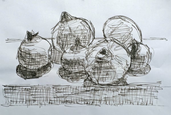 Six pomegranates