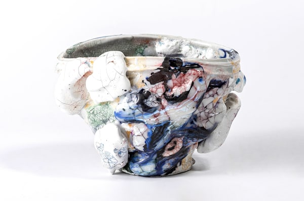 Hybrid of Ofuke And White Glaze Lacquer Tea Bowl