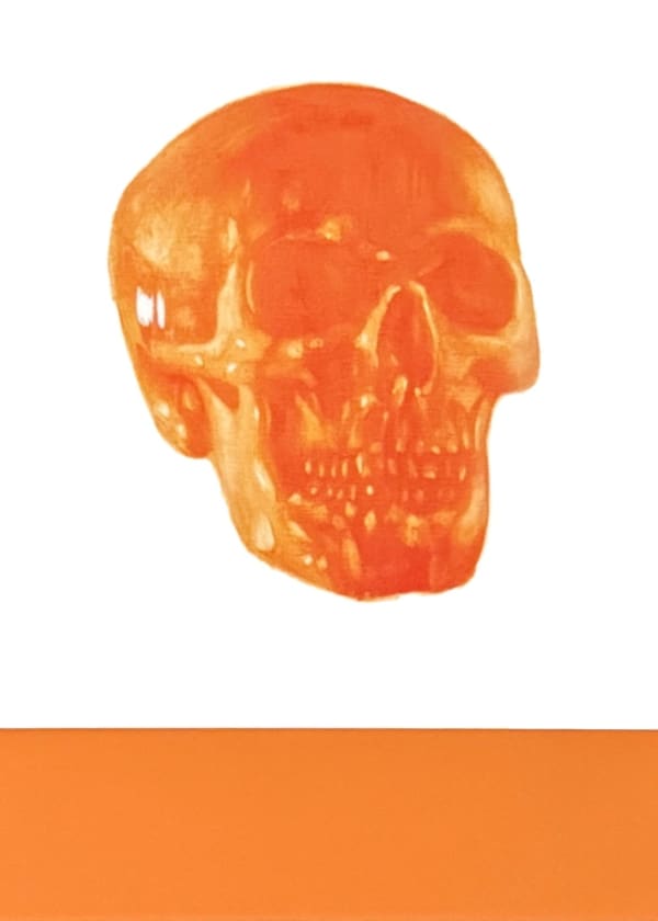 Alun Rhys Jones Aluminium Skull Prints: Orange, 2013