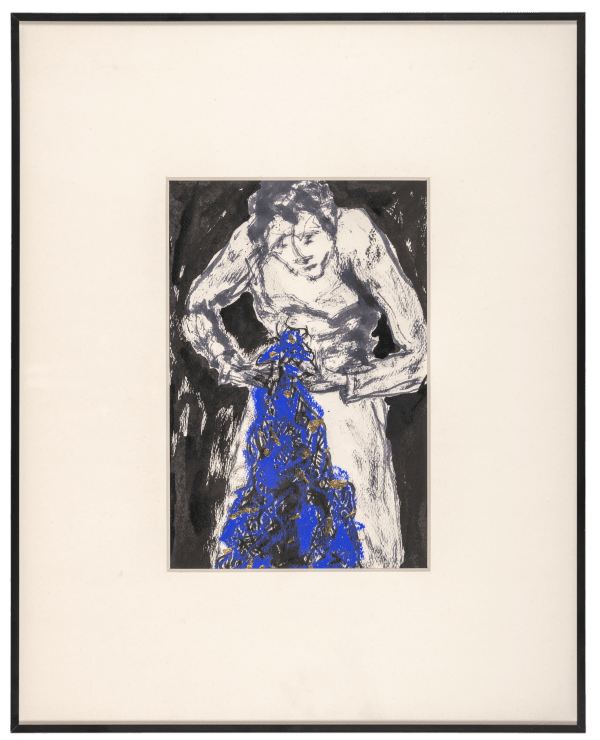 Madhu Das The Act XI Mixed Media (Ink, Pastel, Pencil, Watercolour) 8.07 × 5.31 inches (20.5 cm × 13.5 cm)