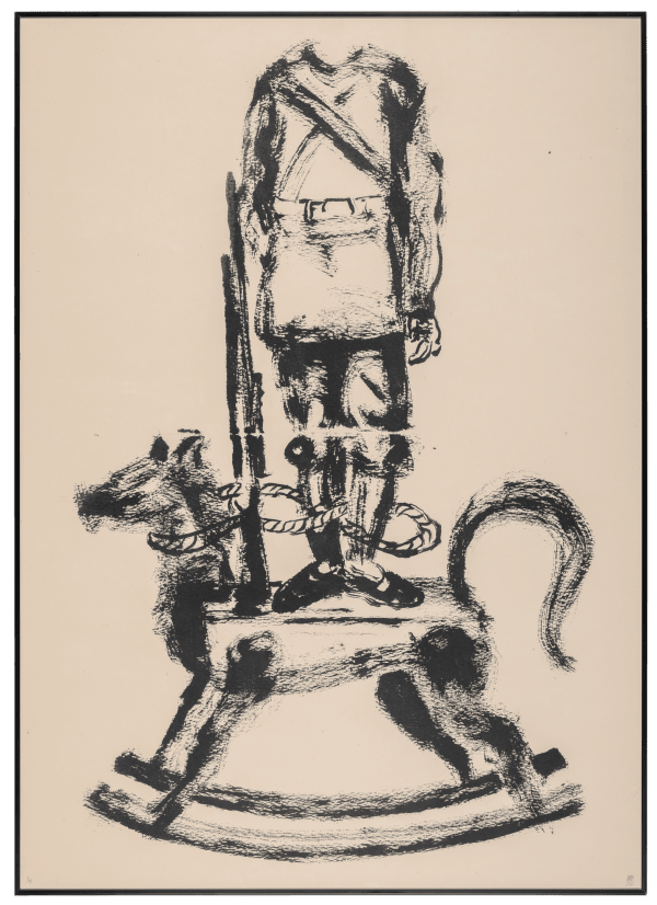 Madhu Das The Exile, 2025 27.87 × 19.88 inches (70.8 x 50.5 cm) Lithograph on Fabriano Paper