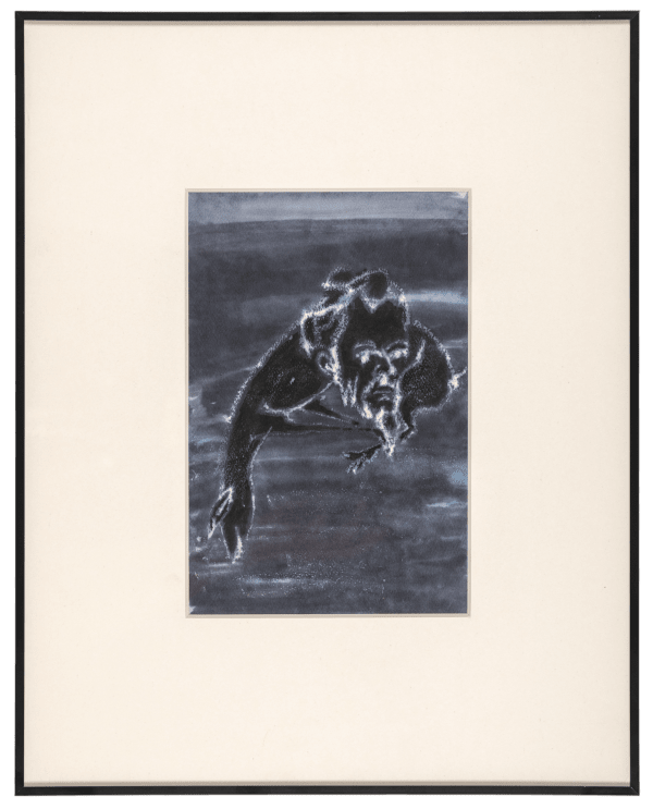 Madhu Das The Act XII Mixed Media (Ink, Pastel, Pencil, Watercolour) 8.07 × 5.31 inches (20.5 cm × 13.5 cm)