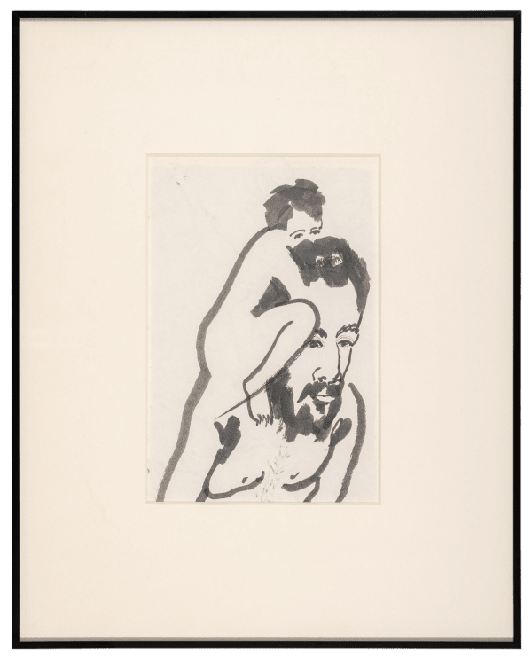 Madhu Das The Act XIV Mixed Media (Ink, Pastel, Pencil, Watercolour) 8.07 × 5.31 inches (20.5 cm × 13.5 cm)