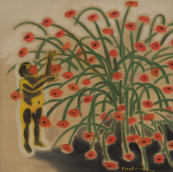 T. Venkanna Untitled, 2020 Oil on canvas 30.5 x 45.7 x 2.5 cm