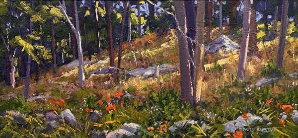David P. Curtis (1950-2021), Wooded Hillside