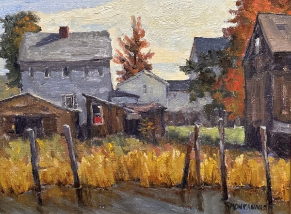 Todd Montanaro (b. 1967), Boatyard on the Marsh