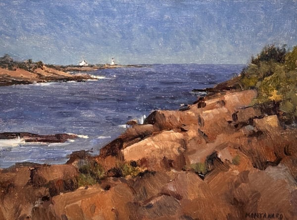 Todd Montanaro (b. 1967), View to Straitsmouth Island Light