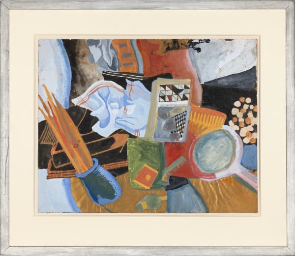 Pauline Boty, Still Life with Paint Brushes, c. 1959-61
