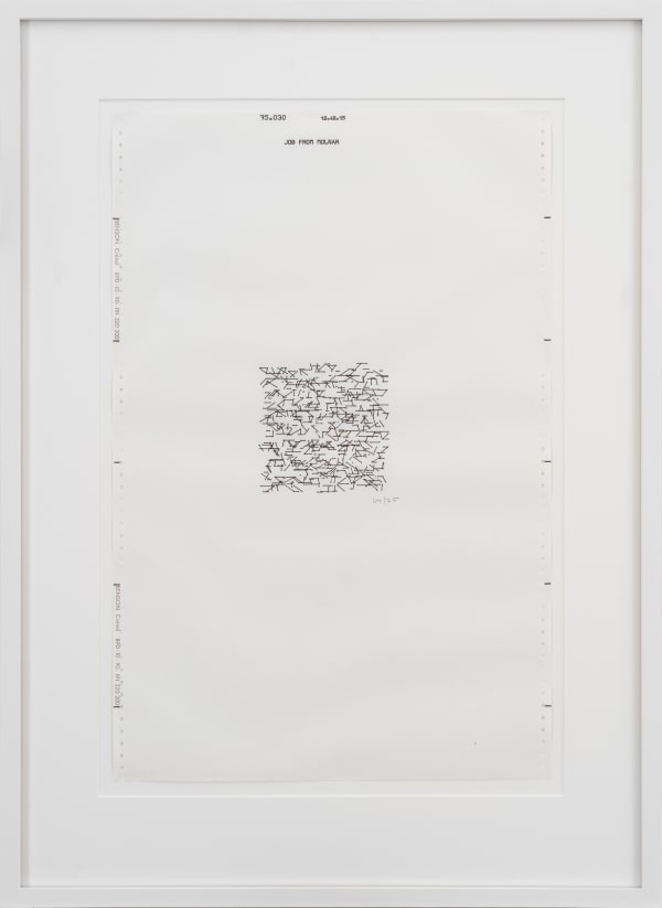 Vera Molnar, Untitled, (MV533), 1975