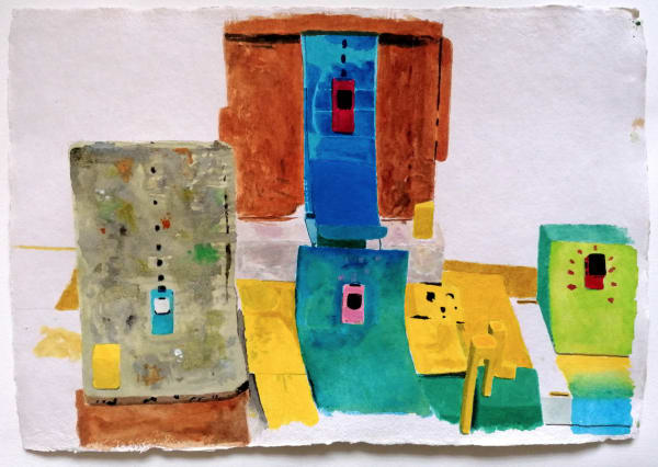 Iain Nicholls, Matchbox Motorway (close up), 2020