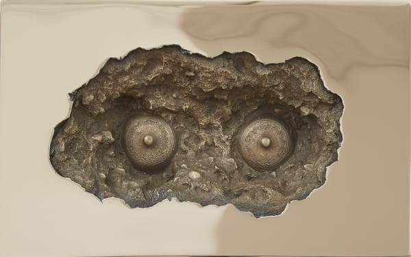 Shan Hur, Crack on the Wall #03-3 (Two Lids), 2015