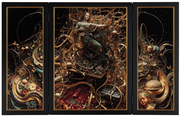 Brendan Dawes, Altarpiece: The Divinity, 2025