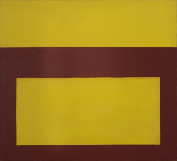 Perle Fine, Cool Series (Red over Yellow), ca. 1961-1963
