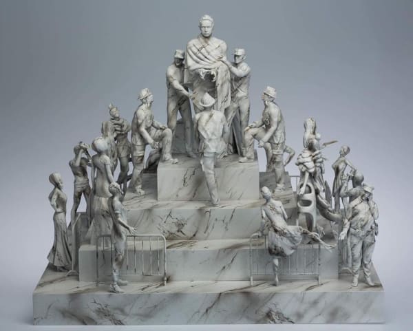 Fyodor Pavlov-Andreevich, Small Heroic Sculpture #5 (The Foundling NY), 2019