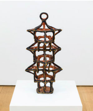 Elisabeth Kley, Black and gold cage , 2015