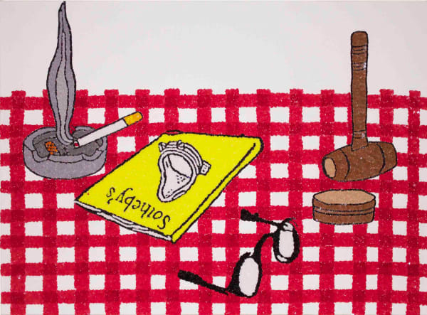 Philip Colbert, Smoking Scene, 2014