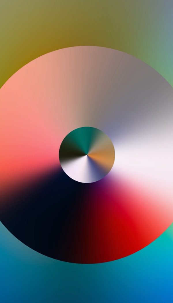Zach Lieberman, Circles w/ Cone Gradients, 2024