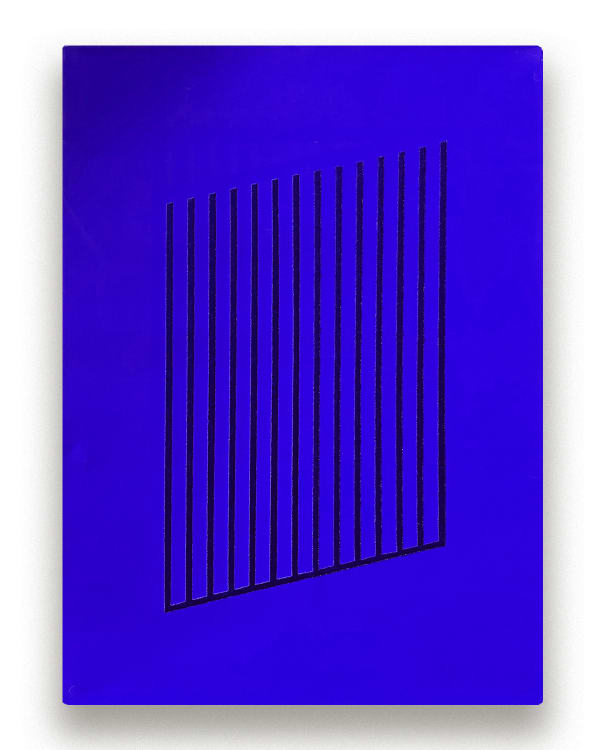 Hoa Dung Clerget, Embroidery (Judd), Blue, Number 2, 2019-2020