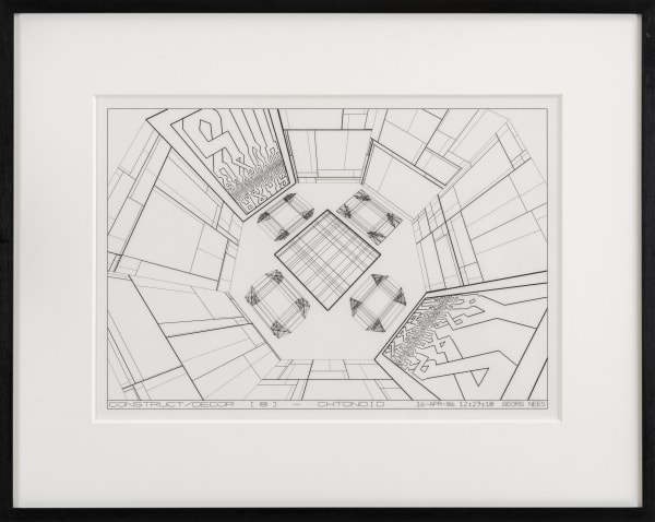 Georg Nees, Construct/Décor [8] Chtonoid, 1986