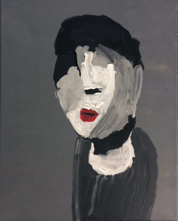 Markus Martinovich, Markus with red lips, 2017