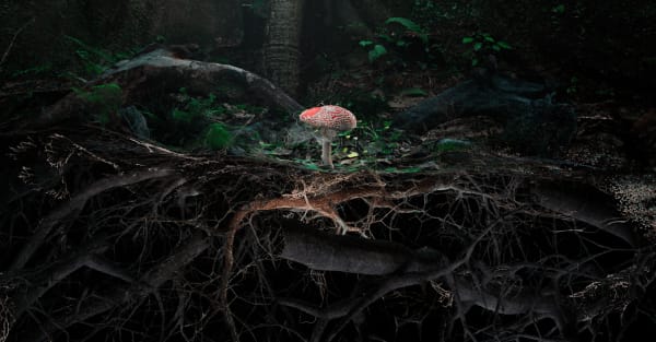 Marshmallow Laser Feast, Poetics of Soil: Fly Agaric II, 2024