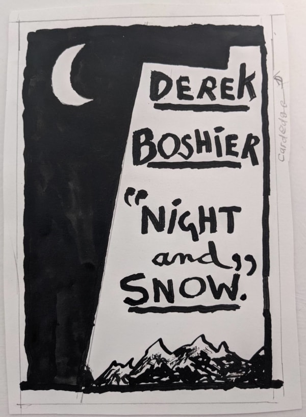 Derek Boshier, 'Night and Snow' Cover Art, 2019