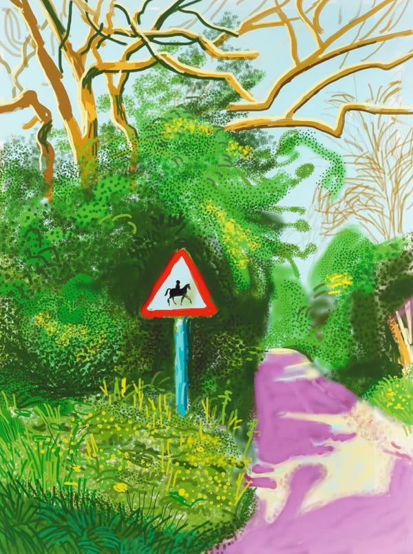David Hockney, The Arrival of Spring in Woldgate, East Yorkshire, 5 May 2011, 2011