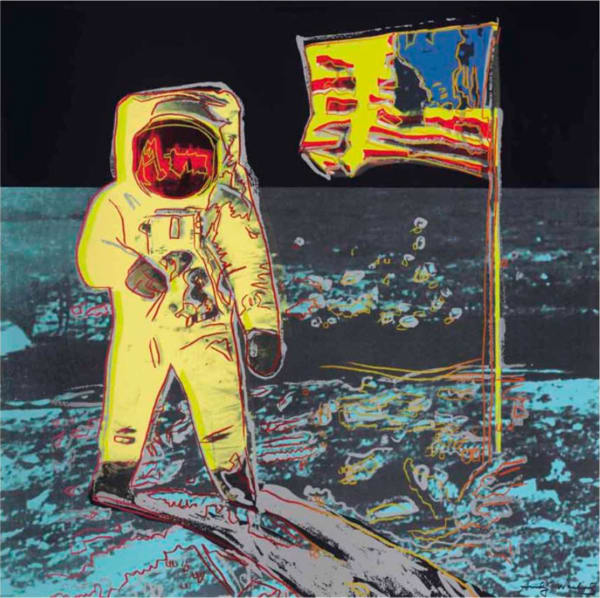 Andy Warhol, MOONWALK 11.404 (White), 1987