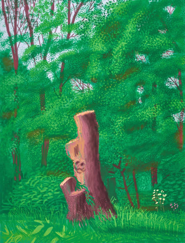 David Hockney, The Arrival of Spring in Woldgate, East Yorkshire - 22 May, 2011, 2011