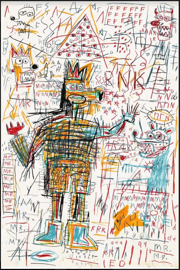Jean Michel Basquiat, The Figure Portfolio (Untitled 1), 1982/2023