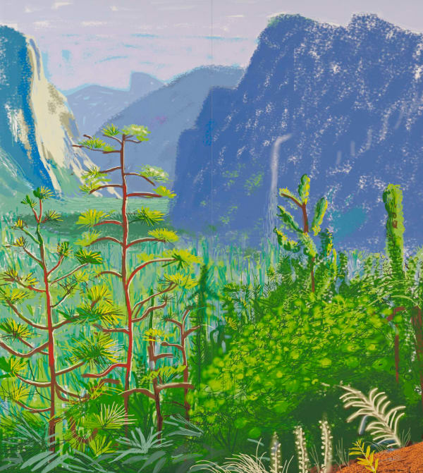 David Hockney, Yosemite I, October 16th, 2011