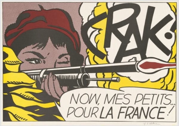 Roy Lichtenstein Crak!..., 1963 color offset lithograph on lightweight, white wove paper image: 47.3 x 68.7 cm (18 5/8 x 27 1/16 in.) sheet: 48.9 x 70.2 cm (19 1/4 x 27 5/8 in.) Edition of 300