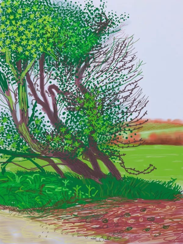 David Hockney, The Arrival of Spring in Woldgate, East Yorkshire in 2011, 12th April No.1 2011, 2011