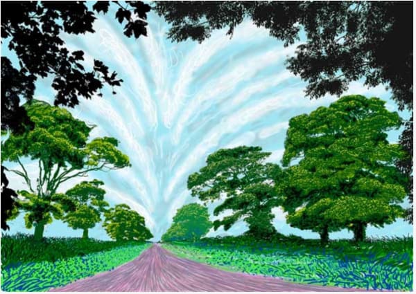 David Hockney, Summer Sky, 2008