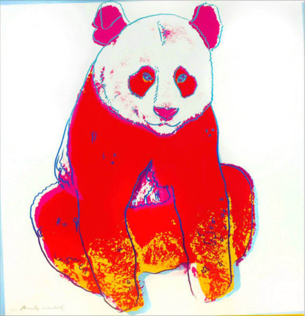 Andy Warhol Endangered Species 11.295 Giant Panda , 1983 Screenprint on Lenox Museum Board 96.5 x 96.5 cm Edition of 150 plus 30 artist's proofs