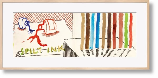 David Hockney, Spilt Ink with Tests, 2021