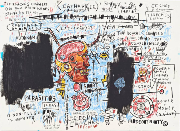 Jean Michel Basquiat, Leeches , 1982-1983/2017