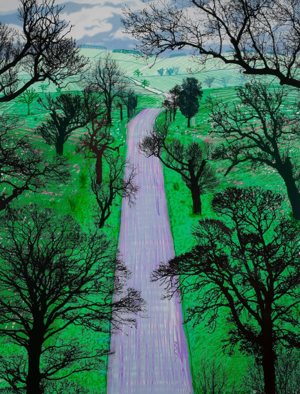 David Hockney, Winter Near Kilham, 2008