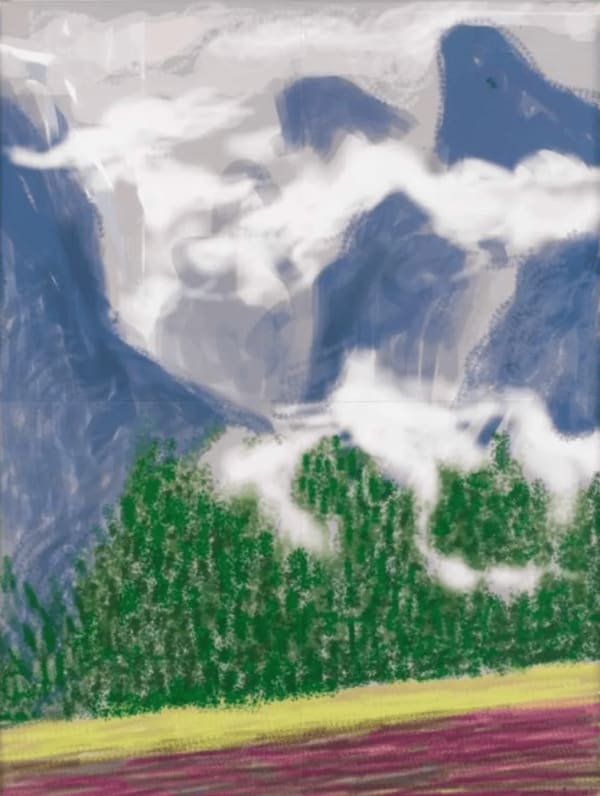 David Hockney, Yosemite II, October 5th, 2011