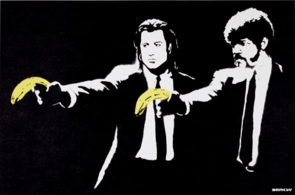 Banksy Pulp Fiction , 2004 Screenprint in Colour, Unsigned 50cm x 70cm Edition of 600