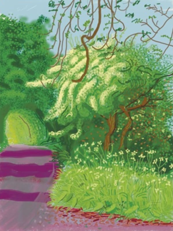 David Hockney, The Arrival of Spring in Woldgate, East Yorkshire, 14 May 2011, 2011
