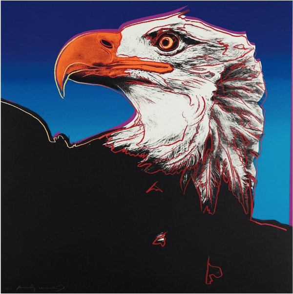 Andy Warhol Endangered Species 11.296 Bald Eagle , 1983 Screenprint on Lenox Museum Board 96.5 x 96.5 cm Edition of 150 plus 30 artist's proofs